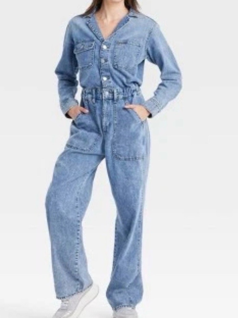 New universal thread utility Light Blue Women's Denim Jumpsuit Jeans